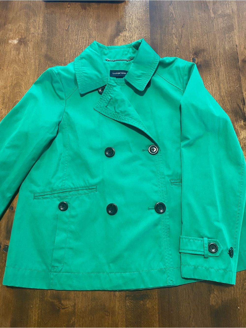 Lands' End Green Women's Water Proof Jacket